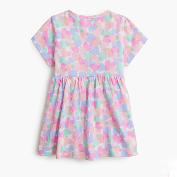 Brand New J.Crew Toddler Girl’s Hearts Pattern Dress, Size 3T, NWT - Picture 2 of 4